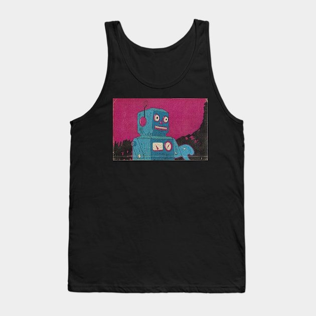 Happy Robot Tank Top by IcarusPoe